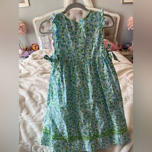 Lilly Pulitzer Green and Blue Sleeveless Sundress
